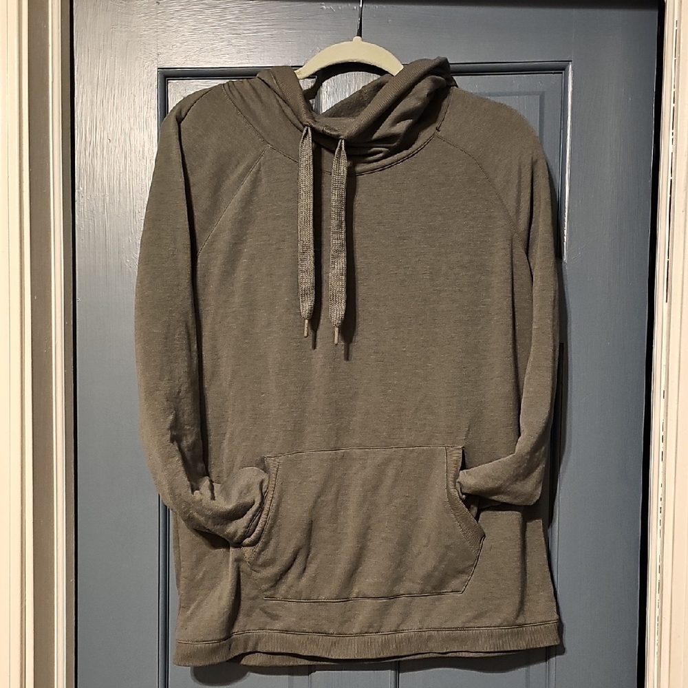 90 Degree By Reflex Medium Khaki Hoodie Woman Man Activewear Outdoor